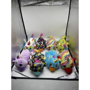 Basic Fun Cutetitos Unicornitos Lot of 8 Rainbow Heart Floral Plush Unicorns